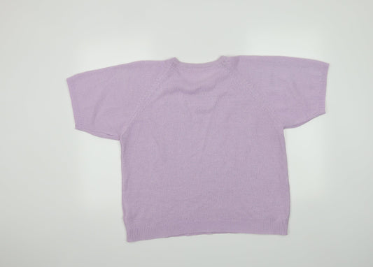 Preworn Womens Purple   Basic T-Shirt Size S