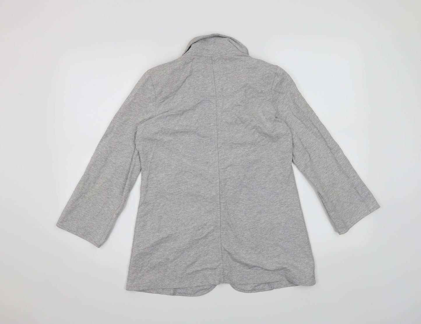 Denim & Co. Womens Grey   Jacket Blazer Size 8
