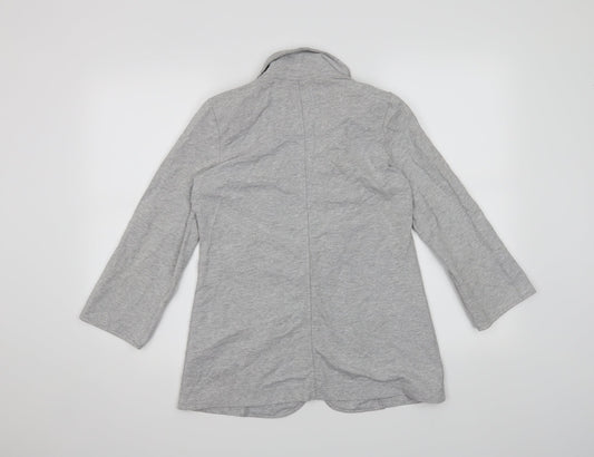 Denim & Co. Womens Grey   Jacket Blazer Size 8