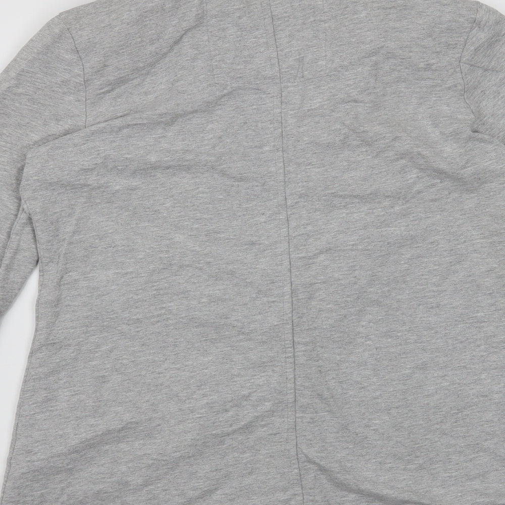 Denim & Co. Womens Grey   Jacket Blazer Size 8
