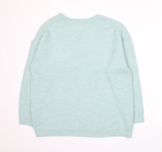 George Mens Blue  Knit Pullover Jumper Size M