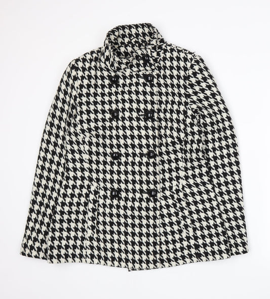 F&F Womens White Houndstooth  Jacket  Size 10