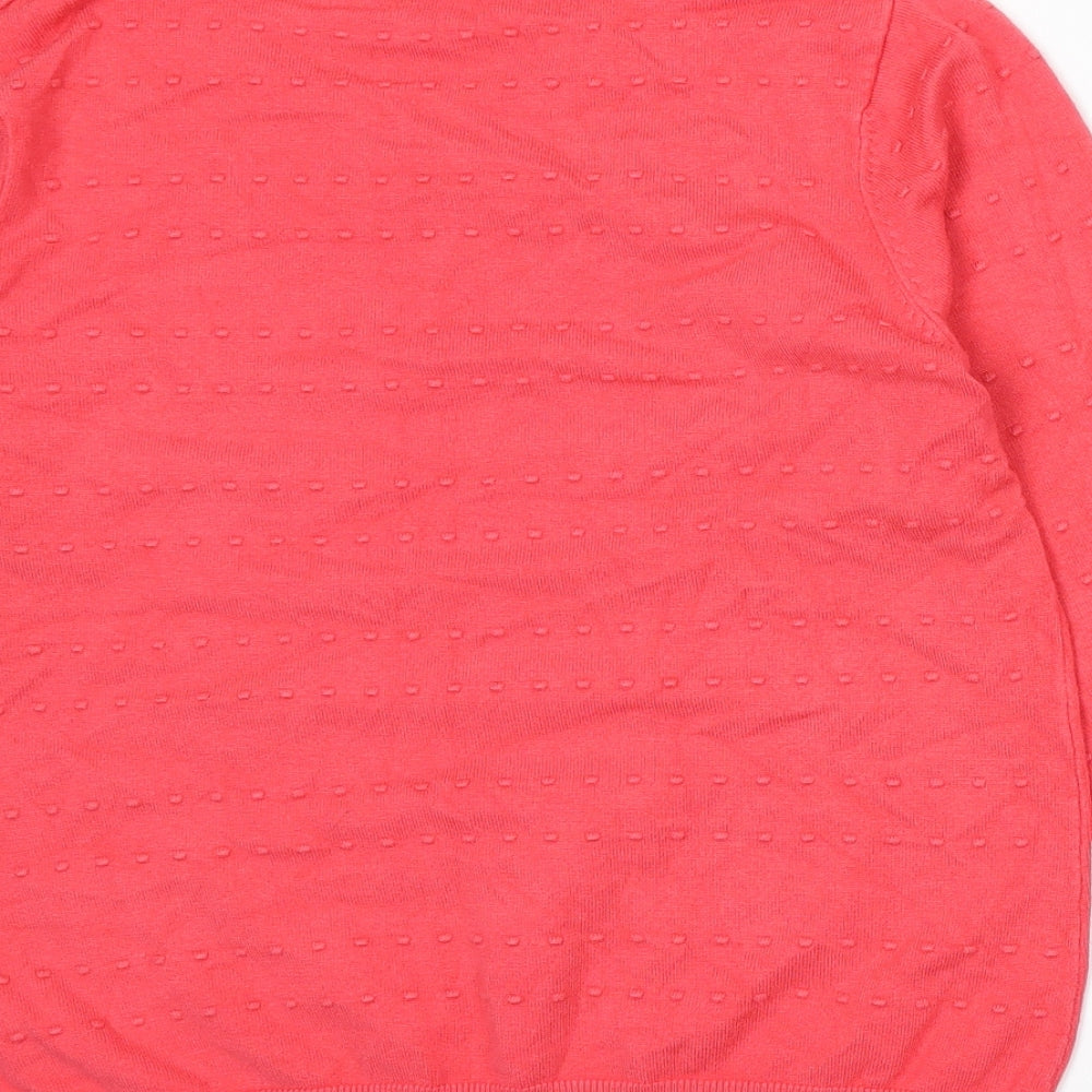 Mudflower Womens Pink  Knit Pullover Jumper Size S