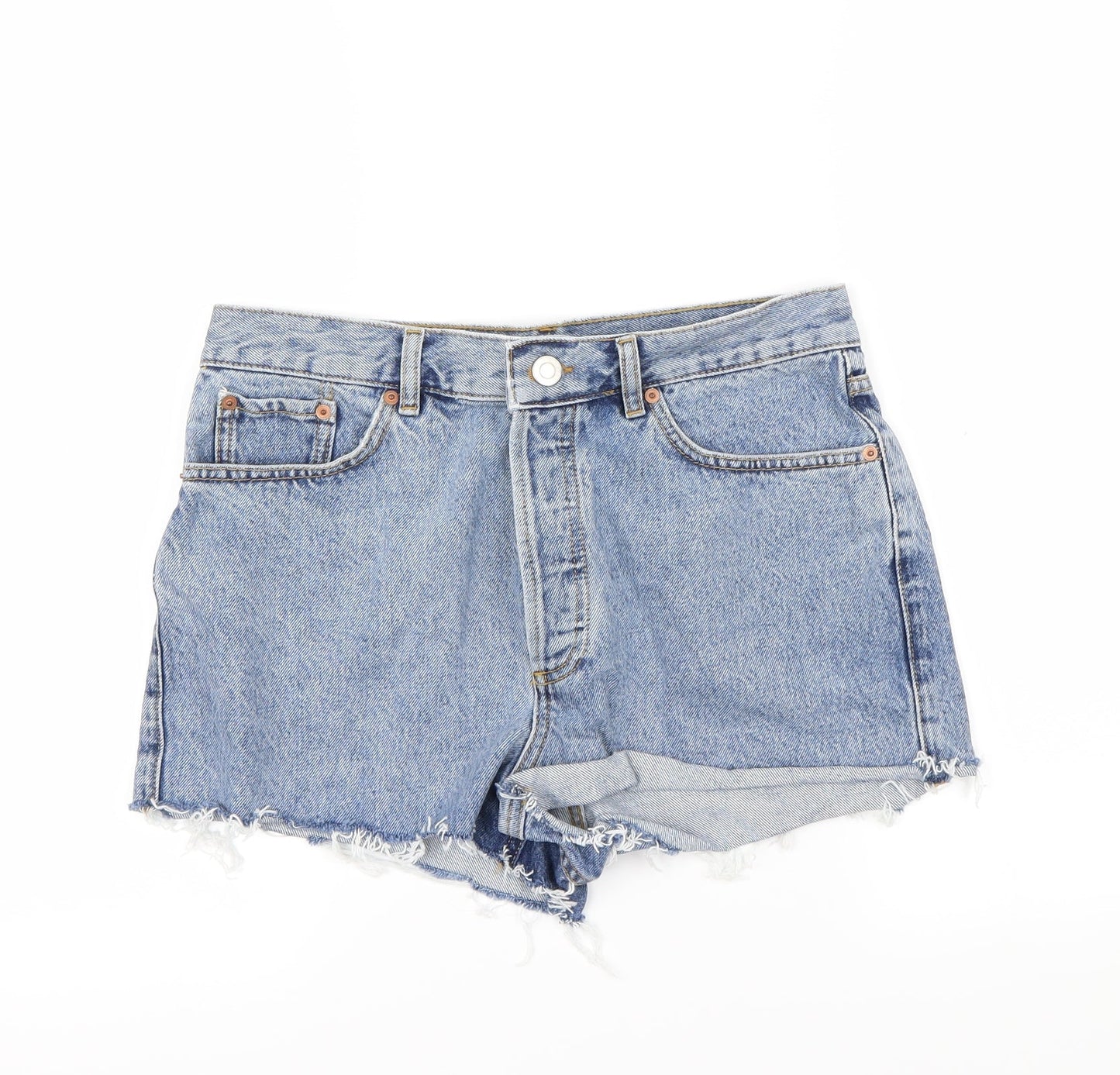 Preworn Womens Blue   Cut-Off Shorts Size 10