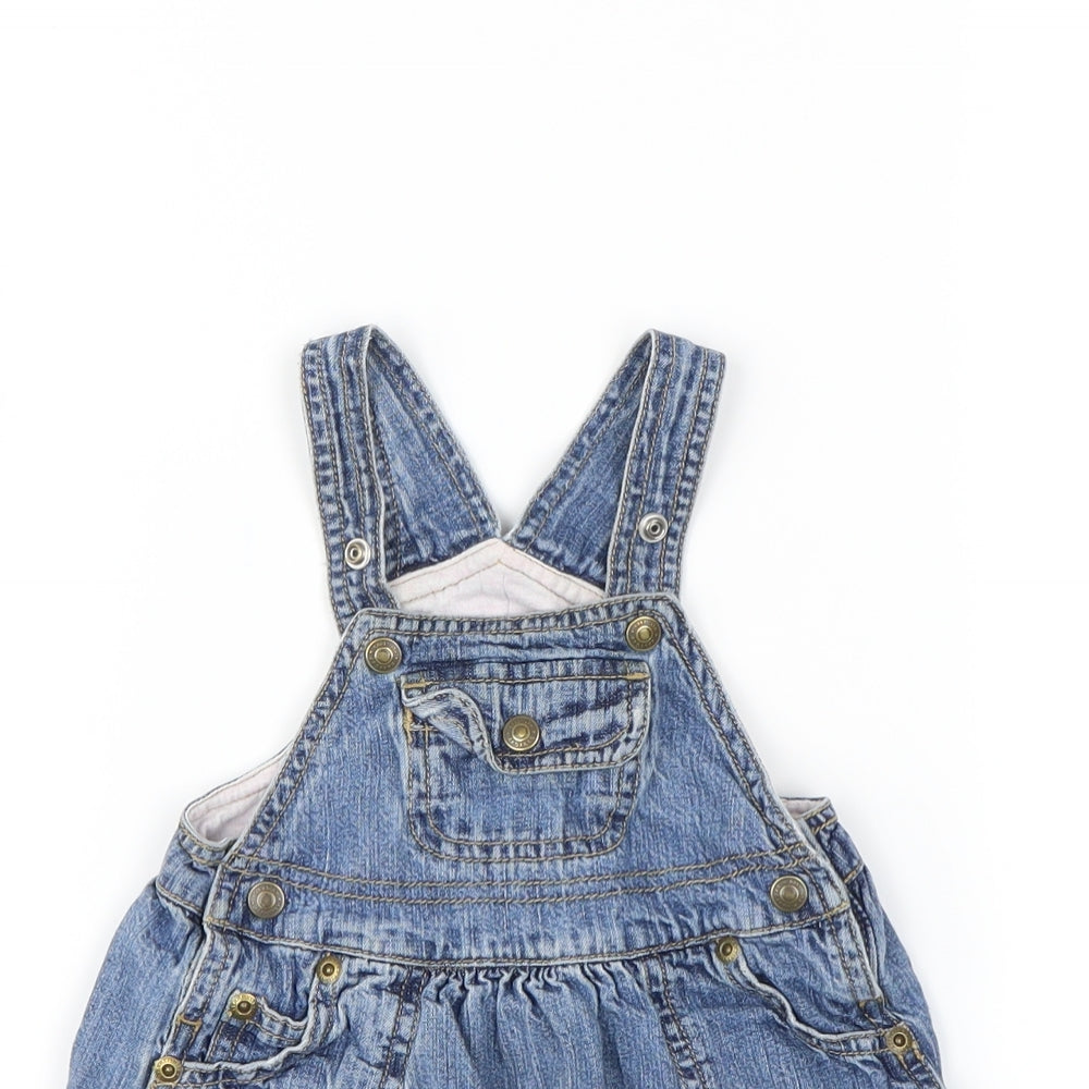 Gap  Blue   Pinafore/Dungaree Dress  Size 6-9 Months