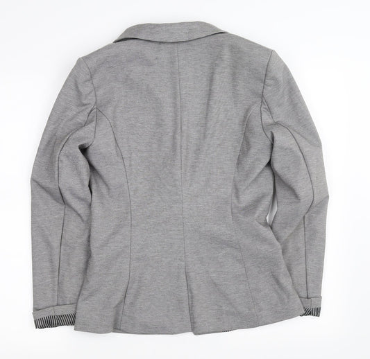 H&M Womens Grey   Jacket Blazer Size 36