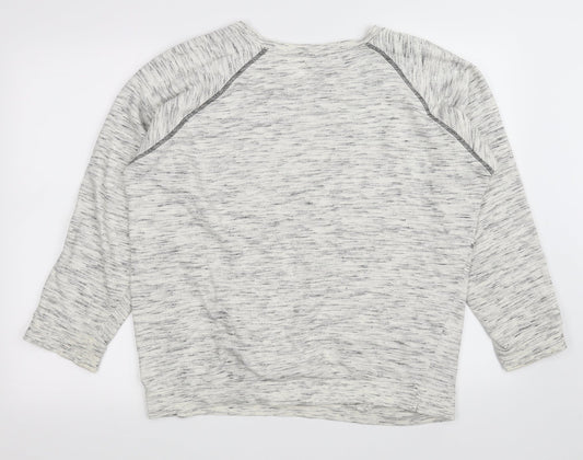 Sparkle & Fade Womens White   Pullover Jumper Size S
