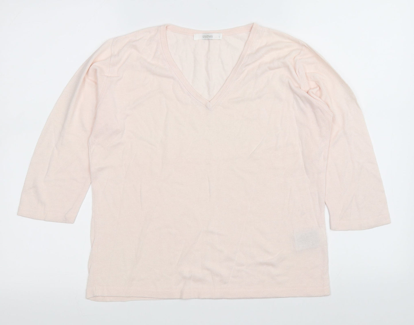 clothes Womens Pink   Pullover Jumper Size L