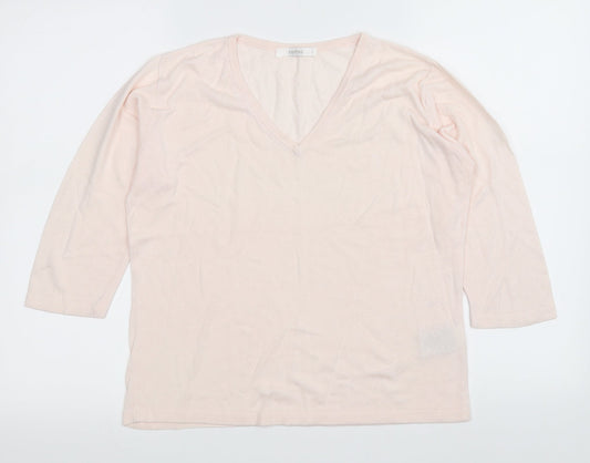 clothes Womens Pink   Pullover Jumper Size L