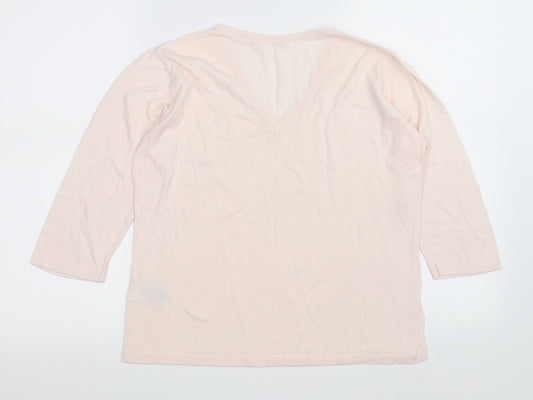 clothes Womens Pink   Pullover Jumper Size L