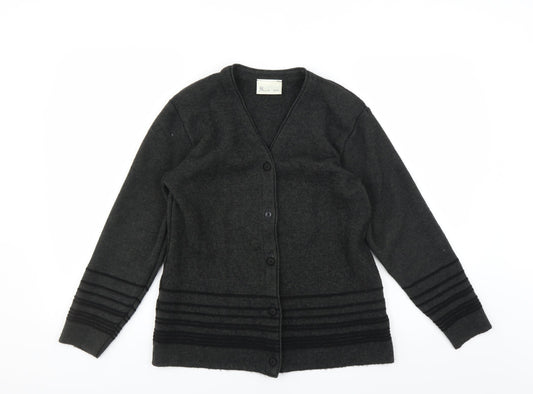 BHS Womens Grey   Cardigan Jumper Size 10