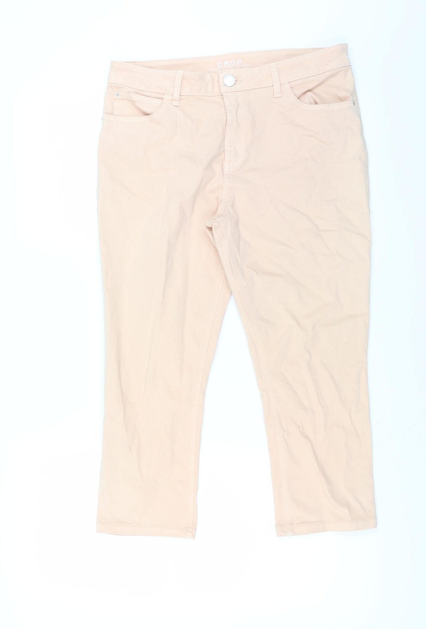 Preworn Womens Pink   Cropped Jeans Size 32 in L21 in
