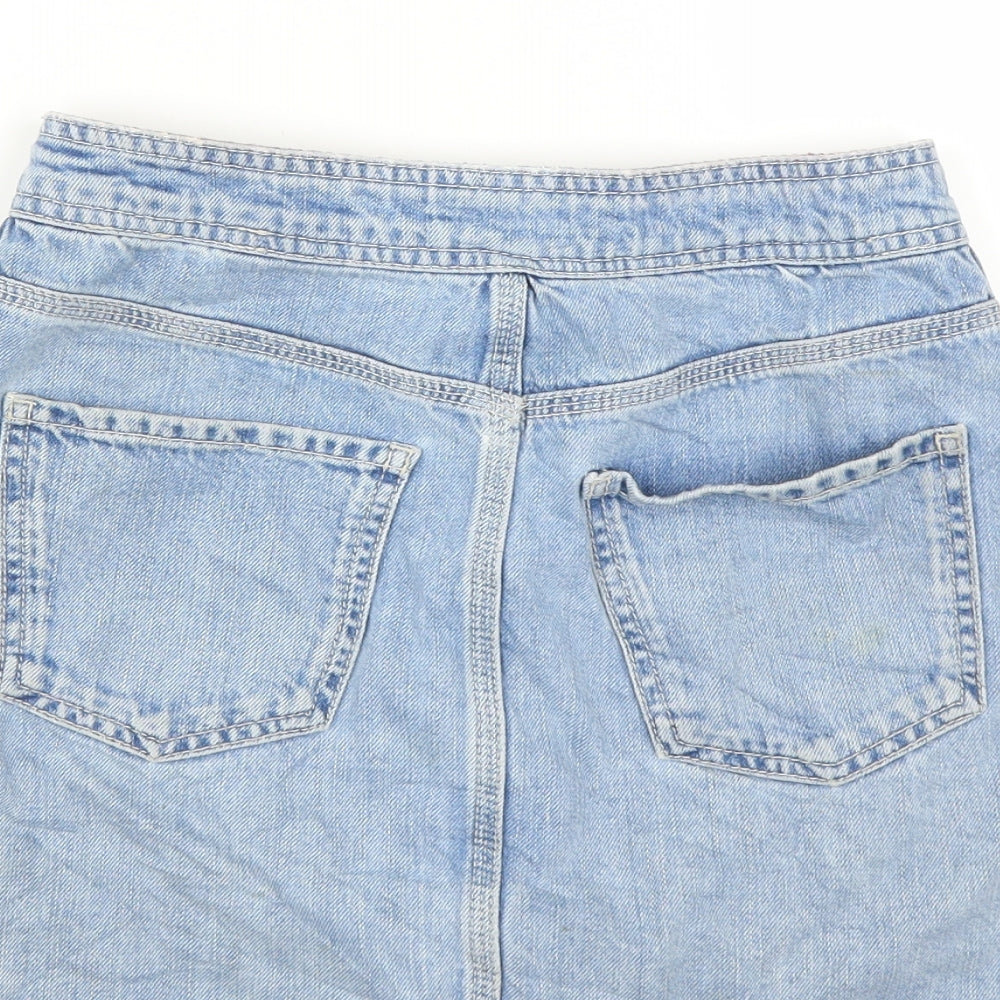 Topshop Womens Blue   Mini Skirt Size 25 in