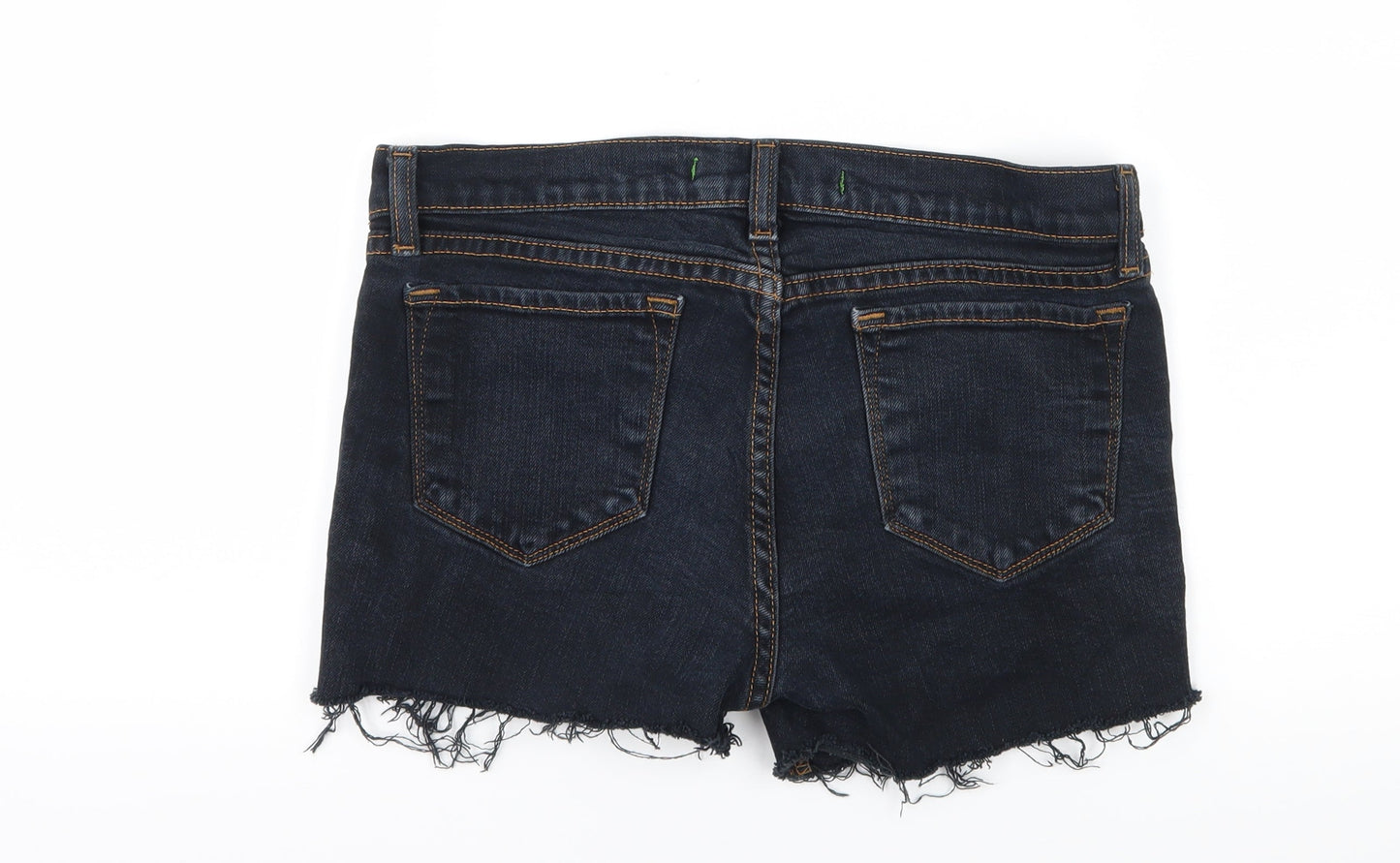Preworn Womens Blue  Denim Hot Pants Shorts Size 30 in
