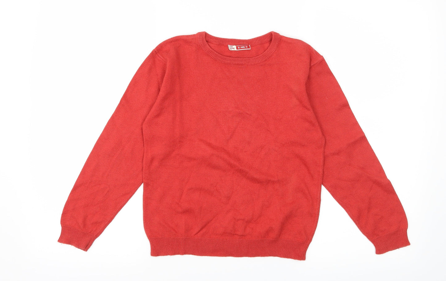 DPAM Boys Orange  Knit Pullover Jumper Size 8 Years