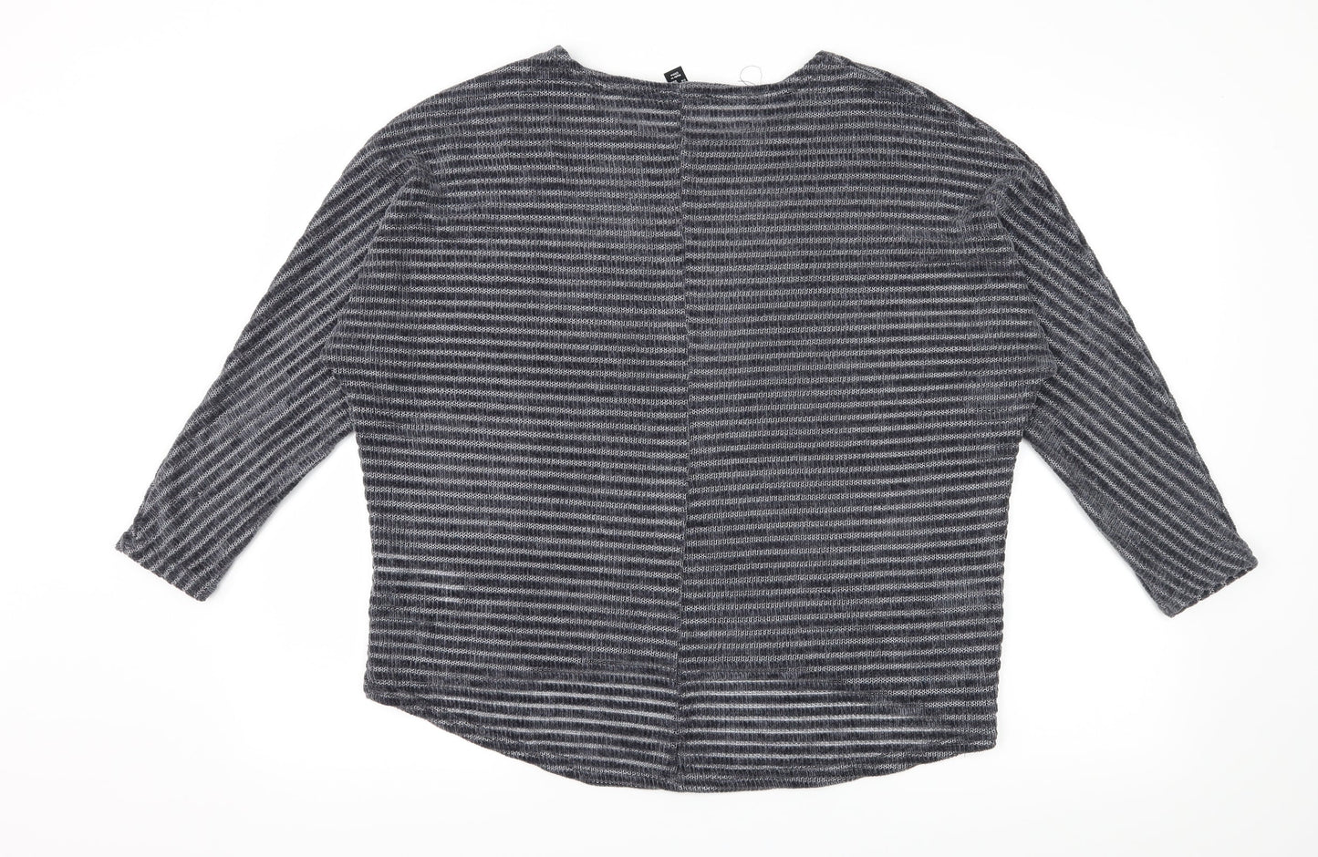 New Look Womens Grey   Pullover Sweatshirt Size M
