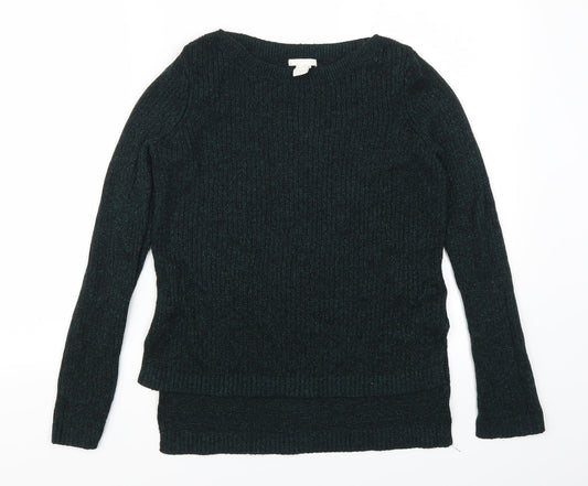 H&M Womens Green   Pullover Jumper Size S