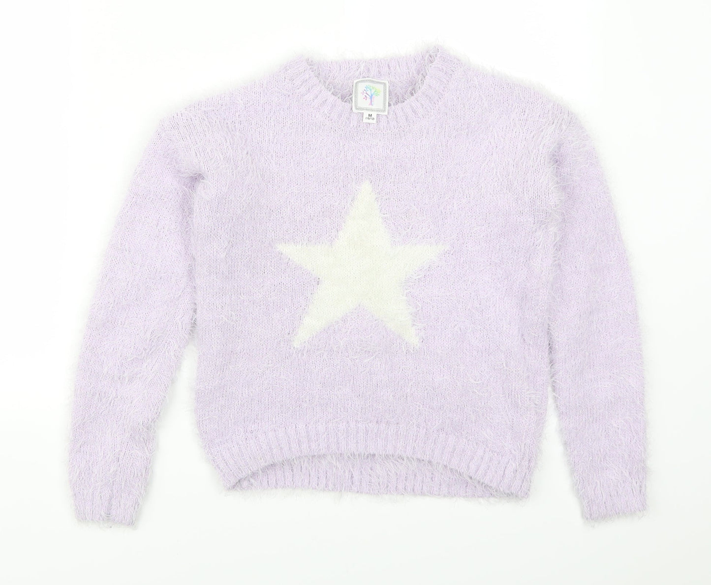 Preworn Womens Purple   Pullover Jumper Size M  - Star
