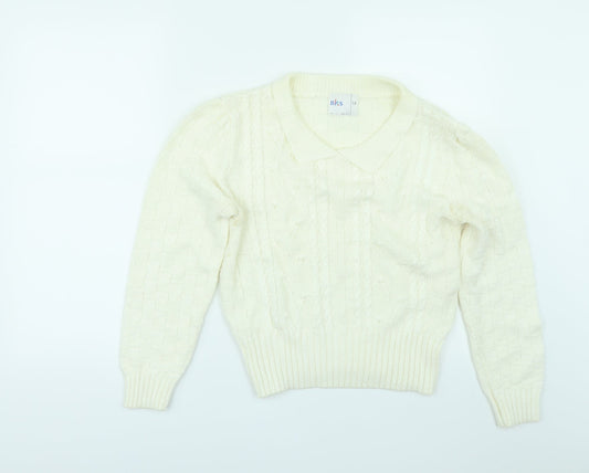 BHS Womens White   Pullover Jumper Size 14