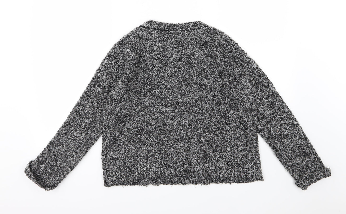 Topshop Womens Grey  Knit Pullover Jumper Size 8