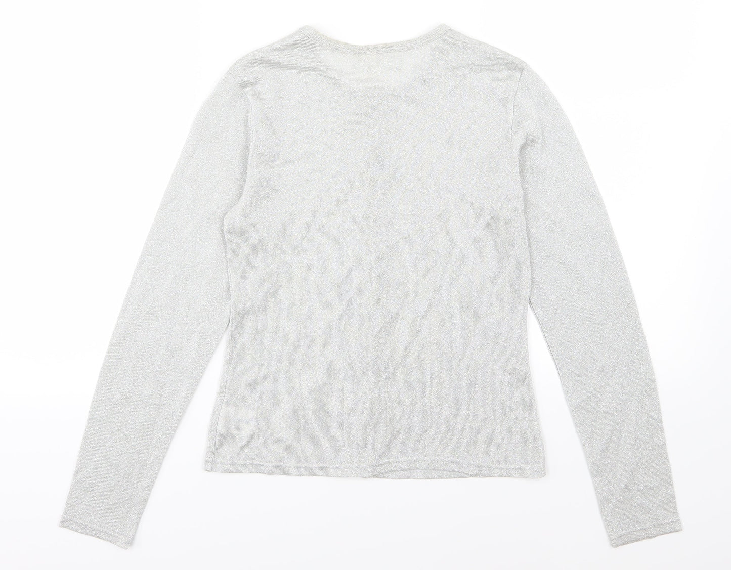 Etam Womens Ivory  Knit Cardigan Jumper Size 10