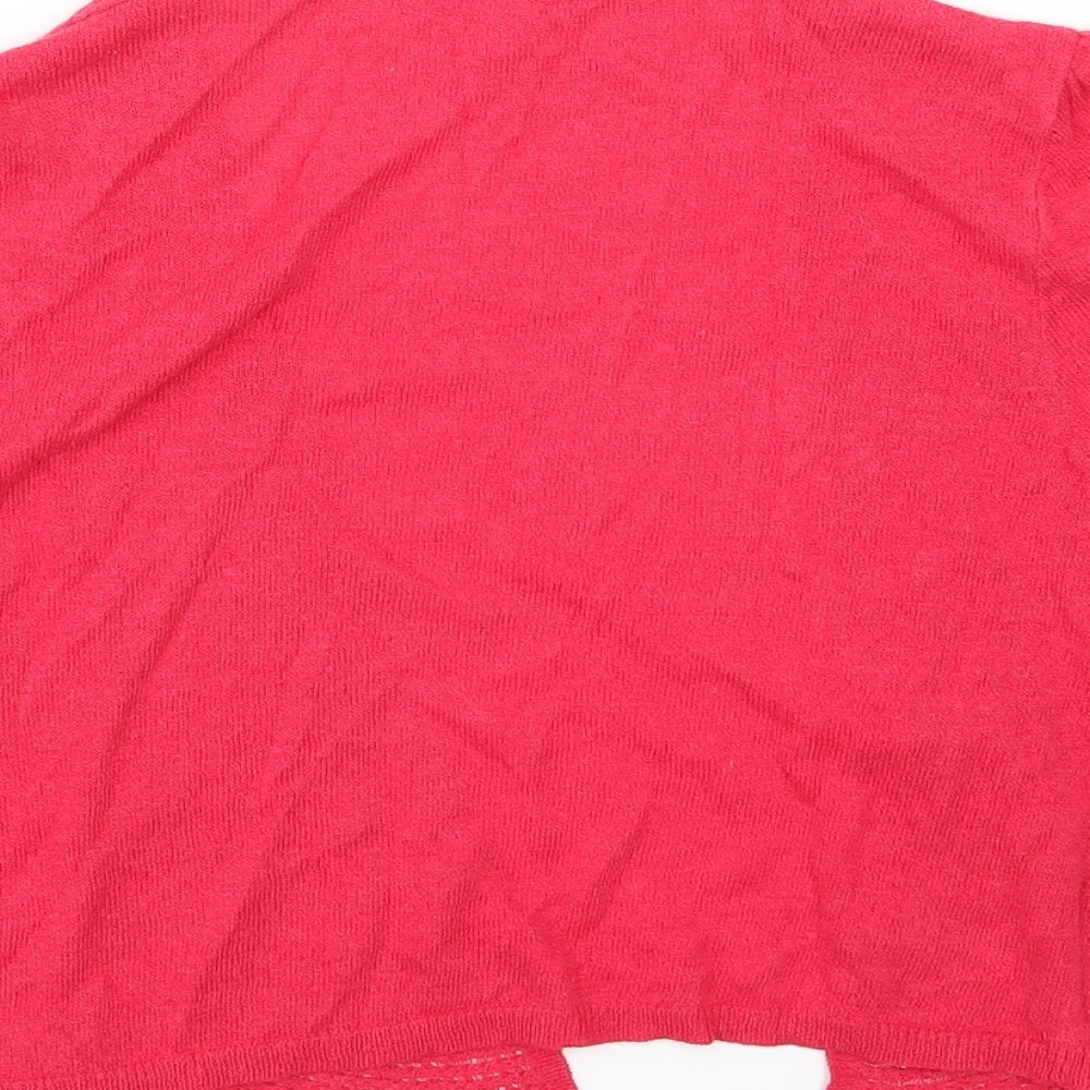 Marks and Spencer Womens Pink  Knit Cardigan Jumper Size 12