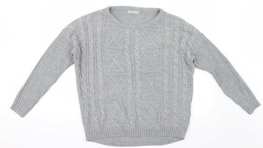 Blue Motion Womens Grey  Knit Pullover Jumper Size L