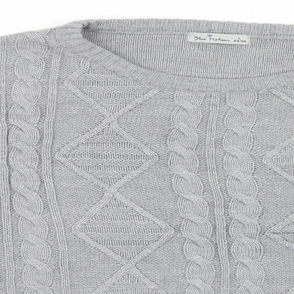Blue Motion Womens Grey  Knit Pullover Jumper Size L