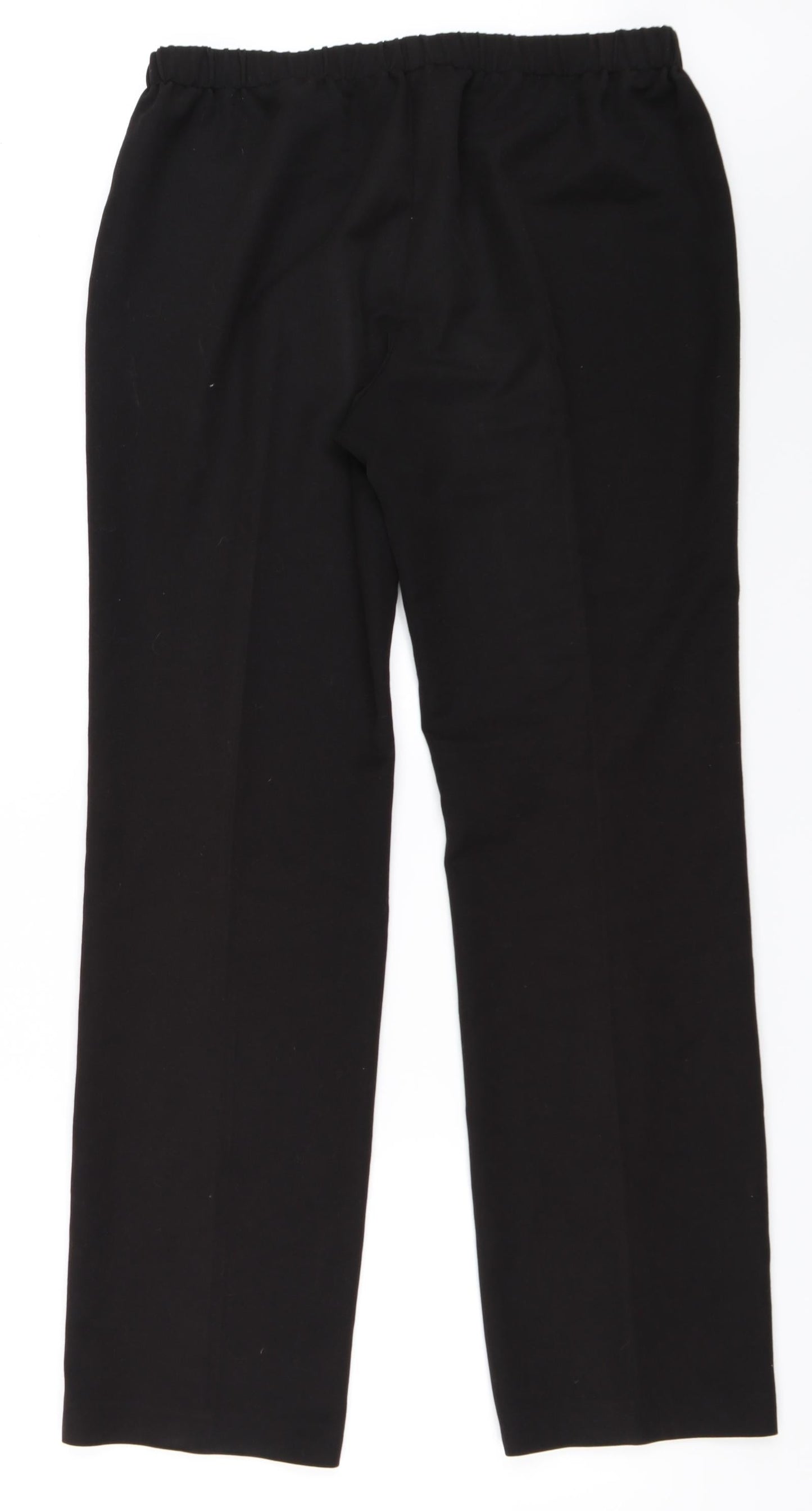 Preworn Womens Black   Trousers  Size 14 L32 in
