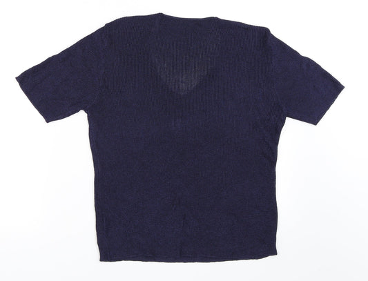 Marks and Spencer Womens Blue   Pullover Jumper Size 14