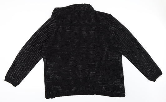 Soon Womens Black   Cardigan Jumper Size 20