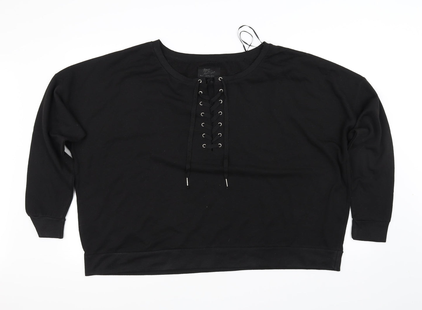 lenx  Womens Black   Pullover Jumper Size 18