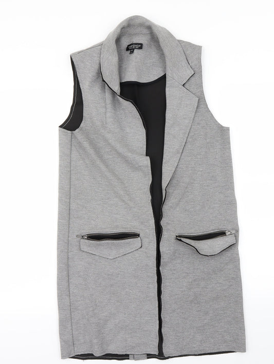 Topshop Womens Grey   Cardigan Jumper Size 8