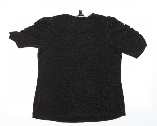 New Look Womens Black   Basic Blouse Size 16