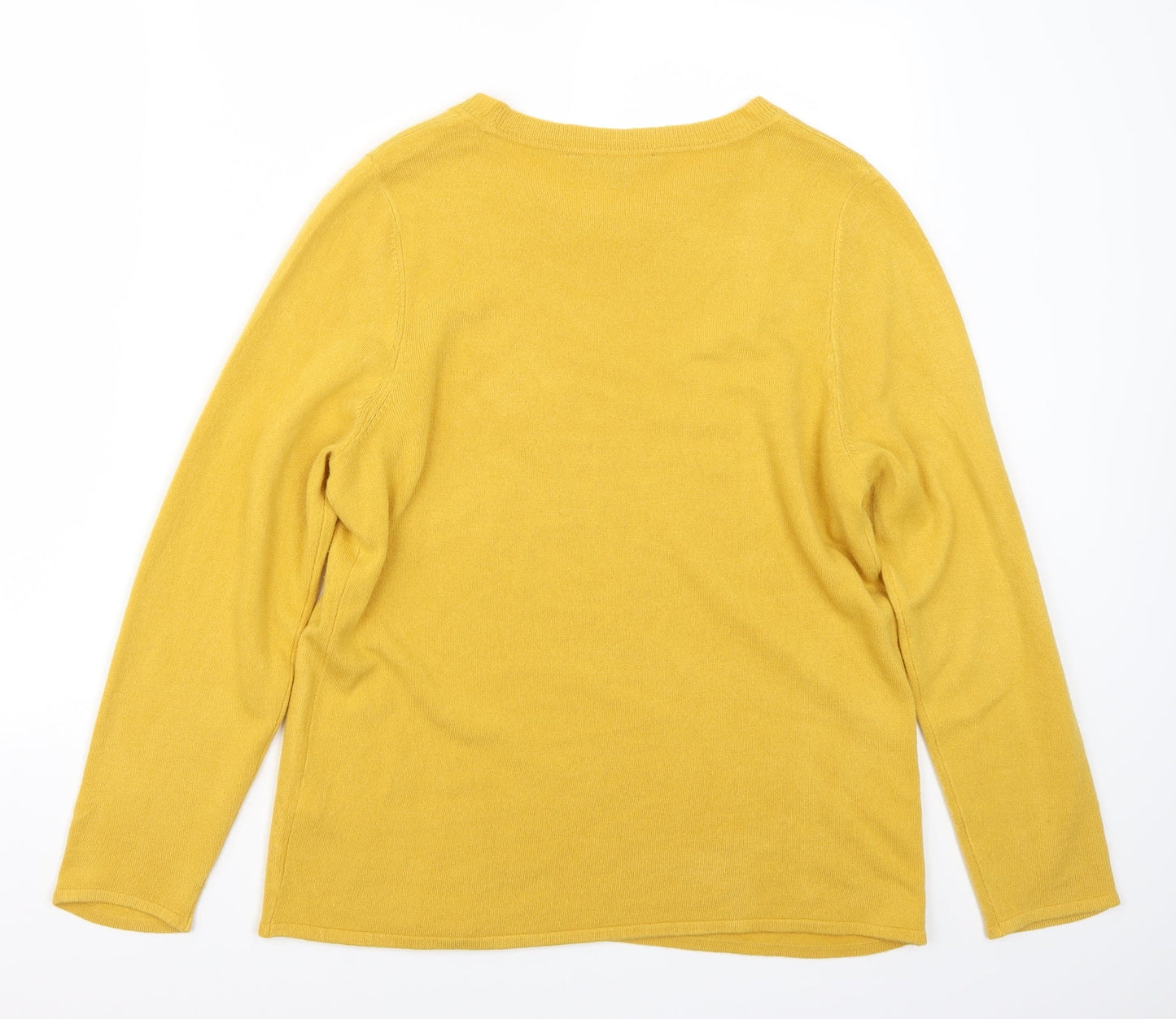 F&F Womens Yellow   Pullover Jumper Size 14