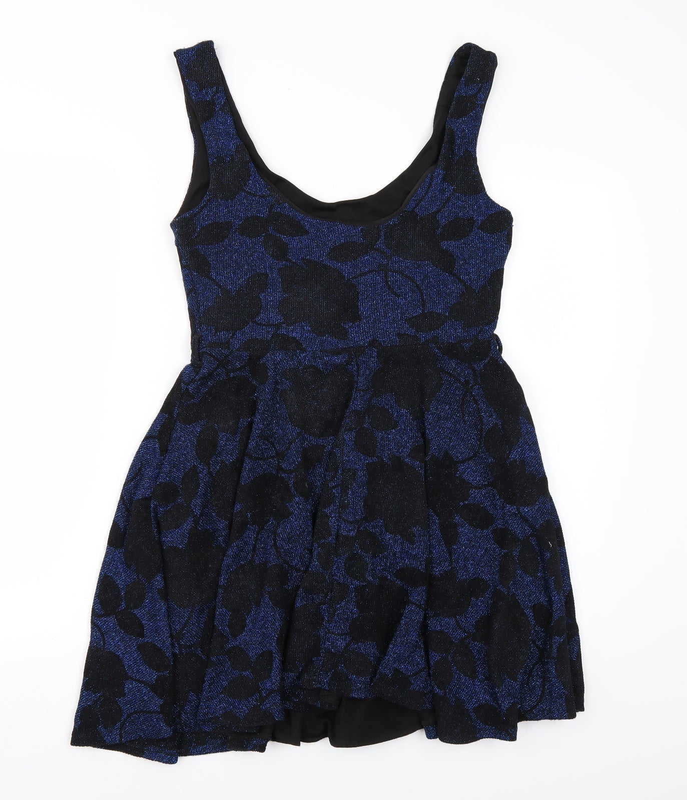 Club L Womens Blue Floral  A-Line  Size 10
