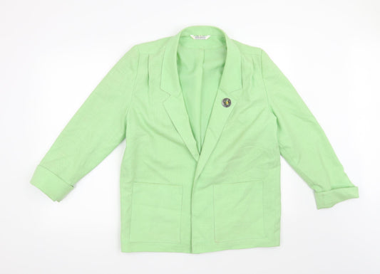 Miss Smith Womens Green   Jacket Blazer Size 10