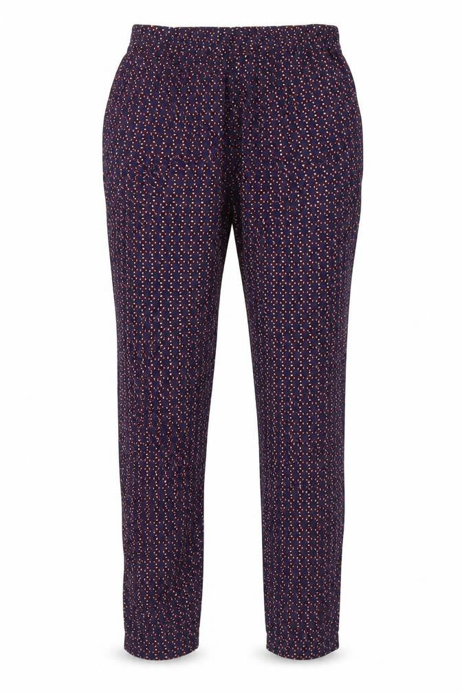 NEXT Womens Blue Argyle/Diamond  Chino Trousers Size 10 L28 in
