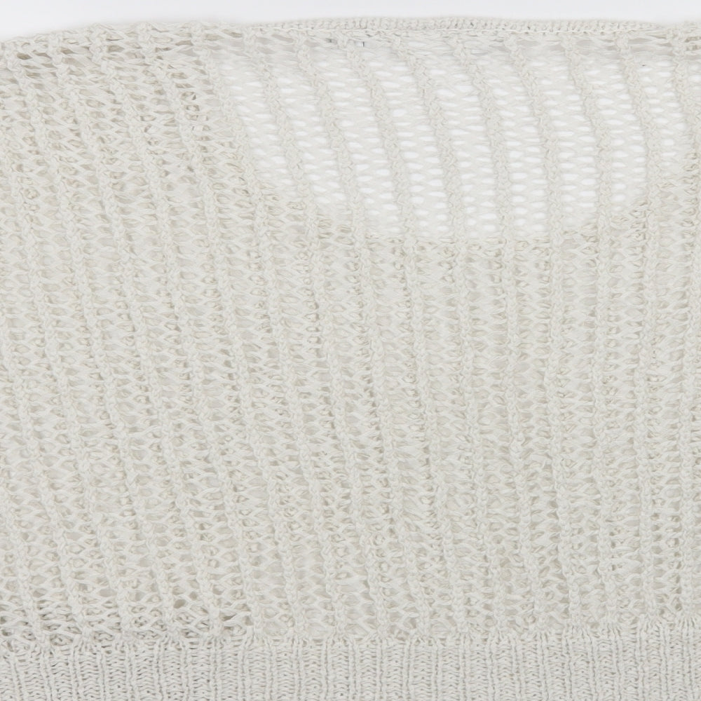 New Look  Womens White   Pullover Jumper Size 10