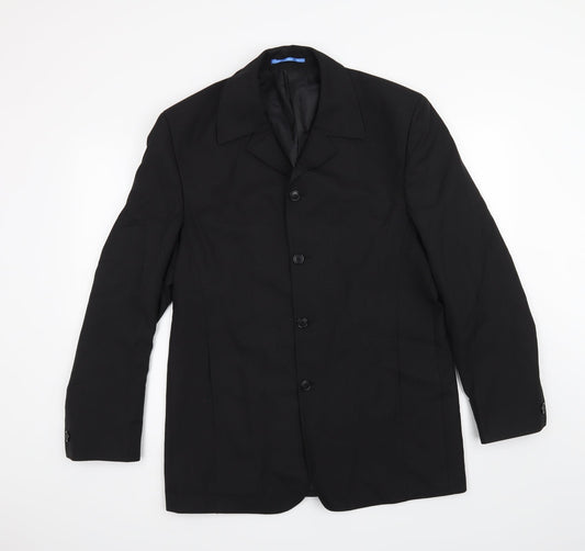 Willson Mens Black   Jacket Suit Jacket Size 40