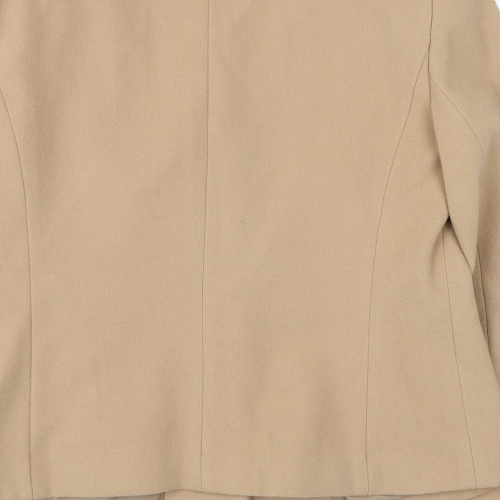Gray Osbourn Womens Beige   Jacket Coat Size 14