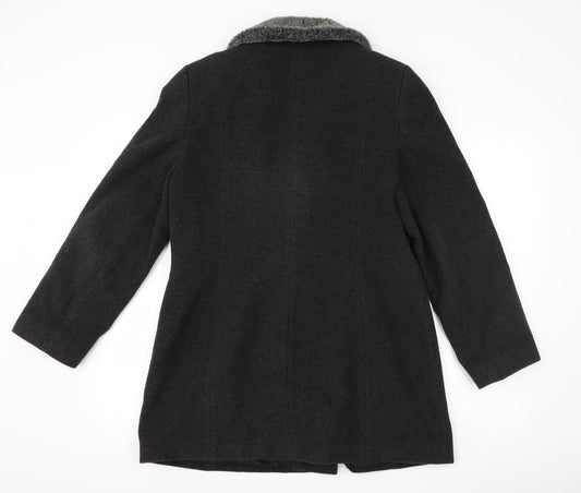 NuAge Womens Grey   Overcoat Coat Size 14