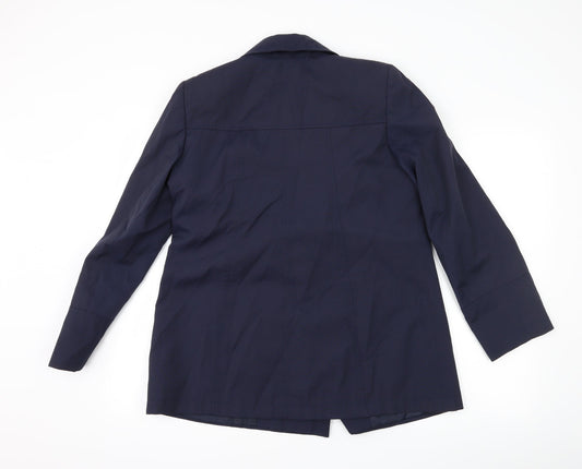 BHS Womens Blue   Overcoat Coat Size 10
