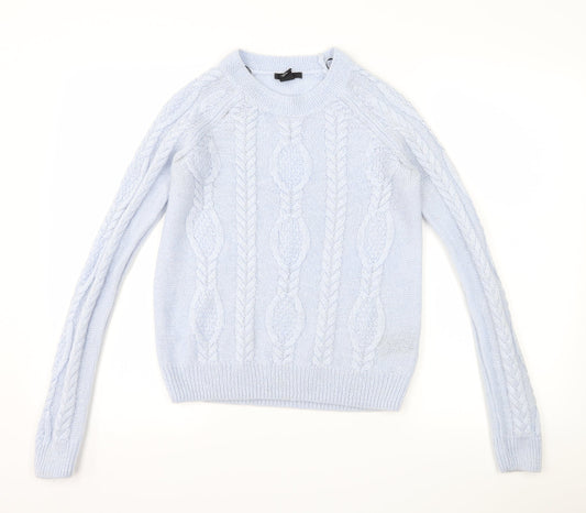 H&M Womens Blue   Pullover Jumper Size M