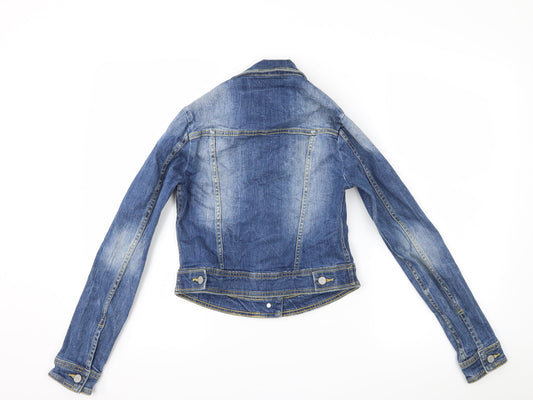 Cherokee Womens Blue  Denim Jacket  Size 6