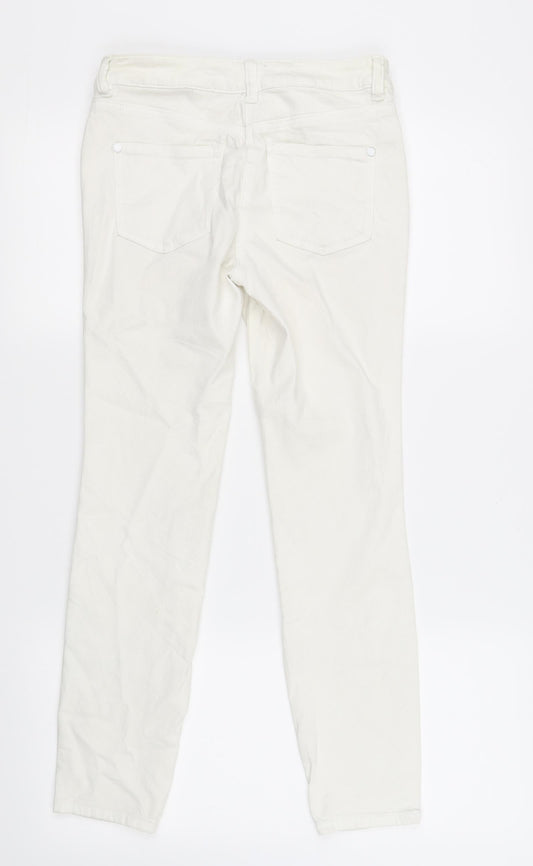 NEXT Womens White   Jegging Leggings Size 8 L24.5 in