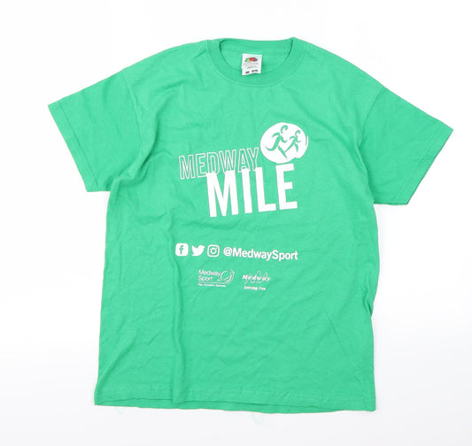 Fruit of the Loom Boys Green   Basic T-Shirt Size 10 Years
