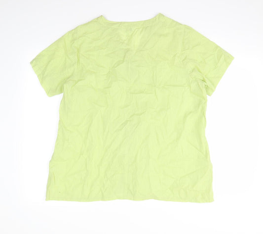 being casual Womens Green   Basic Blouse Size M