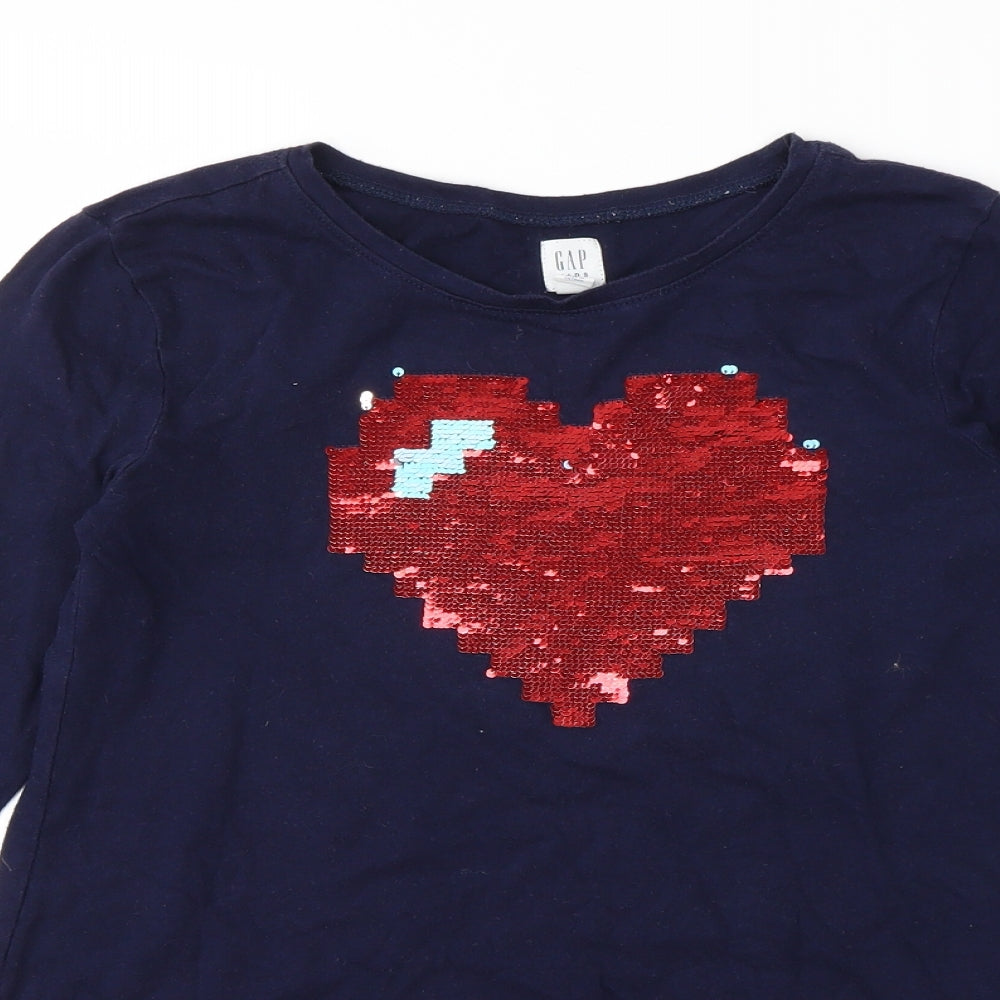 Gap Girls Blue   Basic T-Shirt Size XL