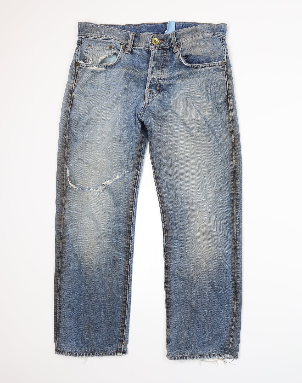 H&M Womens Blue   Straight Jeans Size 30 in L25 in